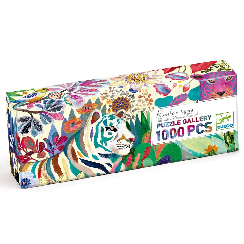 Puzzle Tigres Arcoiris 1000 piezas