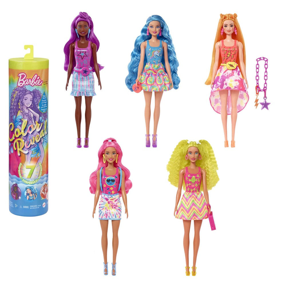 Barbie Reveal  Neon Tie-Dye